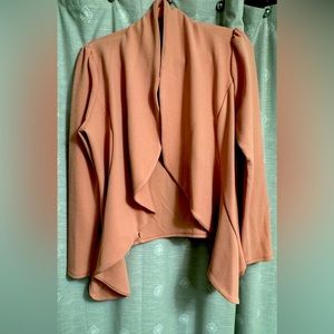 Blazer, 3/4 sleeve large, blush